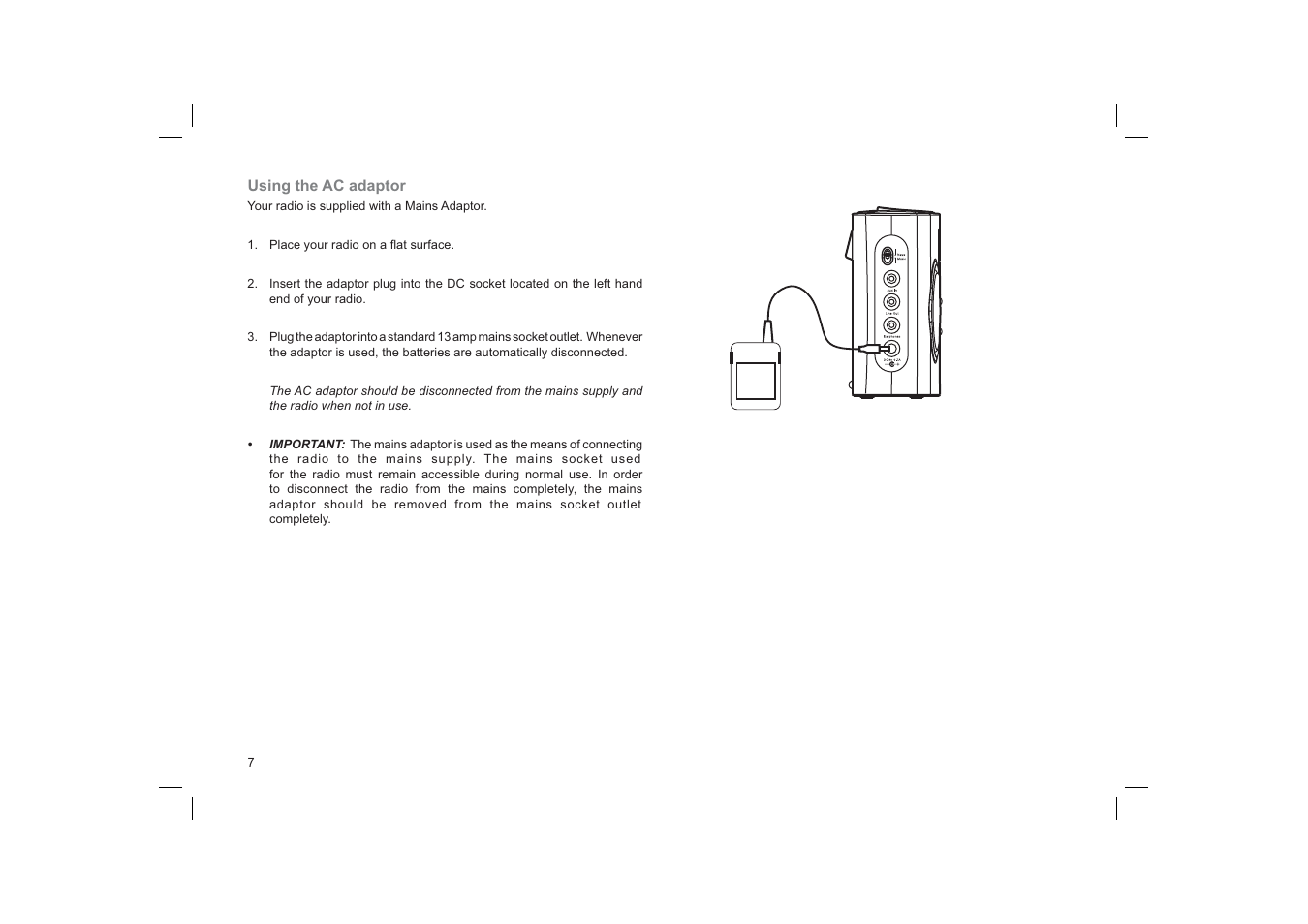 Roberts Radio Gemini 55 RD-55 User Manual | Page 8 / 40