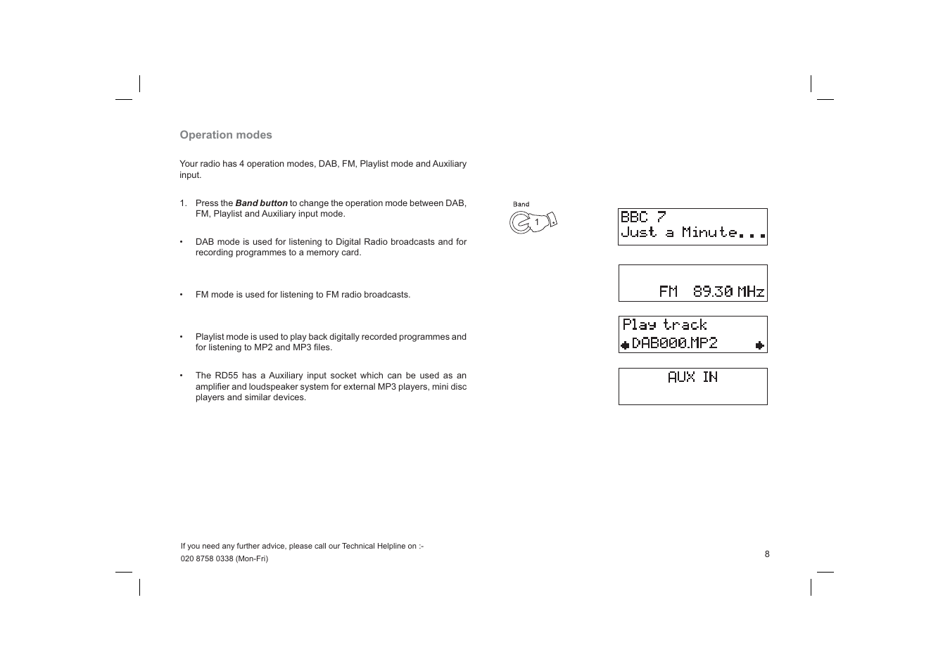 Roberts Radio Gemini 55 RD-55 User Manual | Page 9 / 40