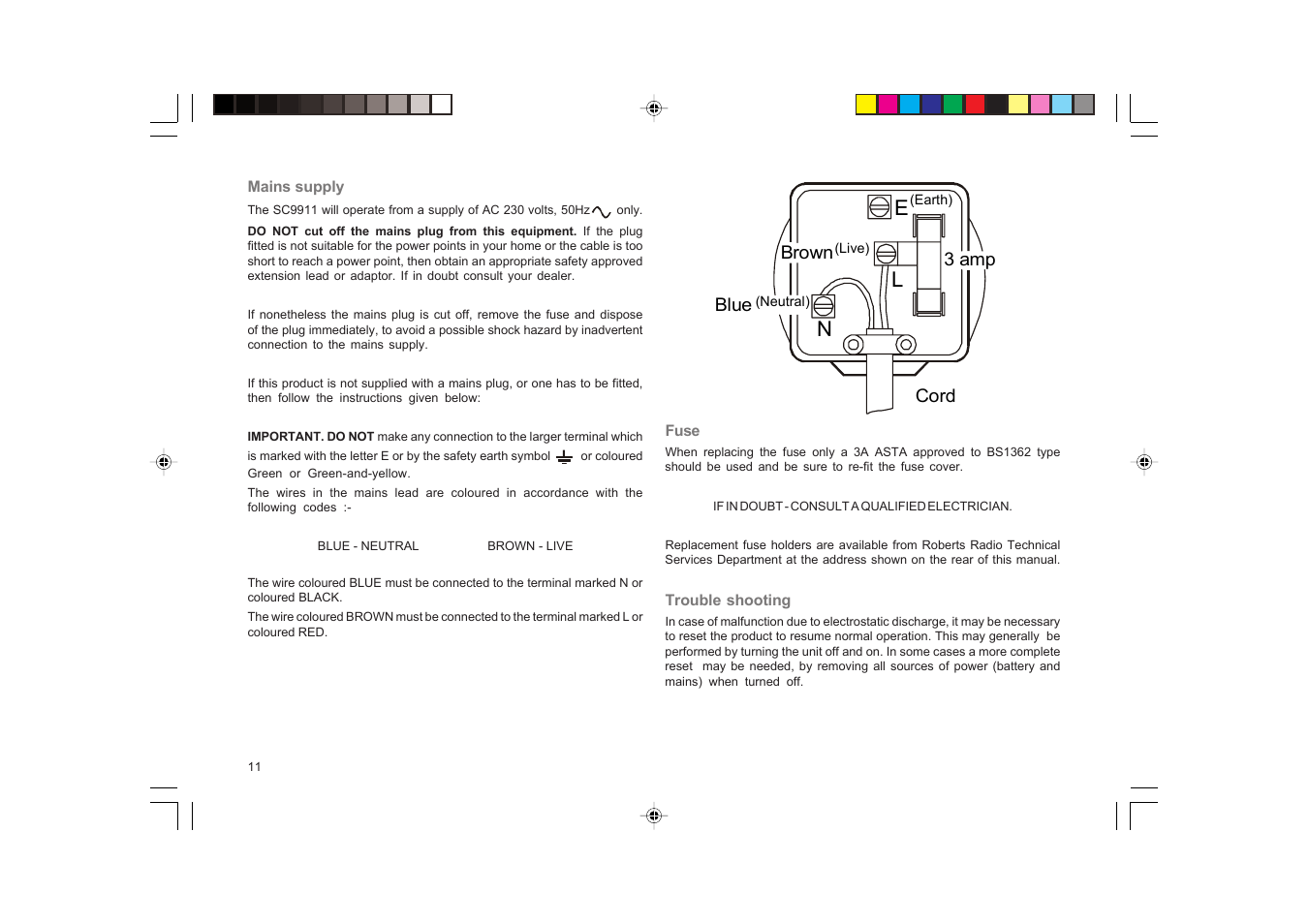 El n | Roberts Radio SC9911 User Manual | Page 12 / 16