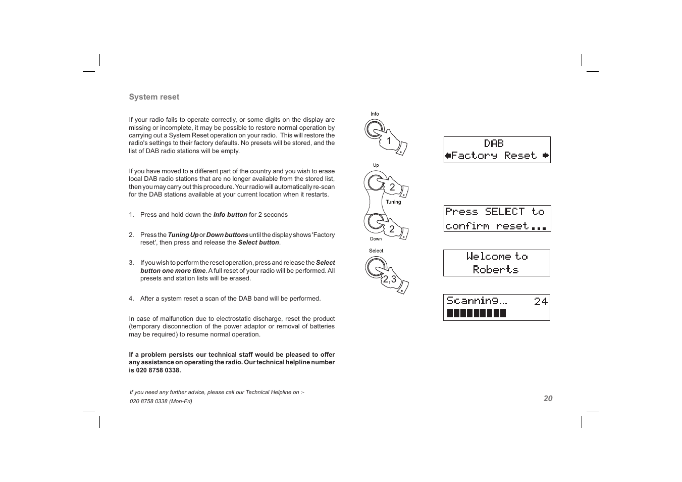 Roberts Radio ClassicLite User Manual | Page 21 / 28