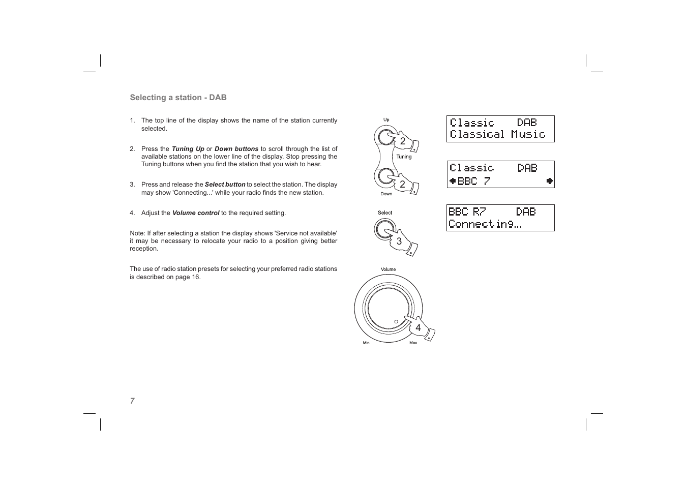 Roberts Radio ClassicLite User Manual | Page 8 / 28