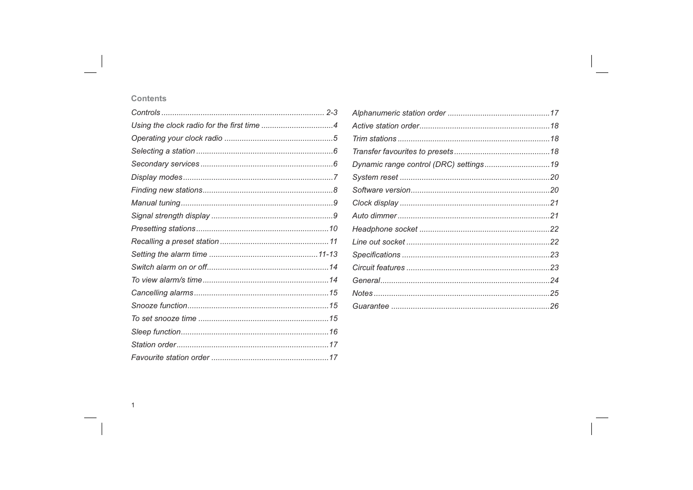 Roberts Radio CRD-26 User Manual | Page 2 / 28
