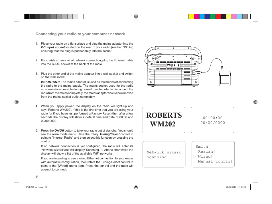 Roberts wm202 | Roberts Radio WiFi Internet Radio WM-202 User Manual | Page 10 / 72