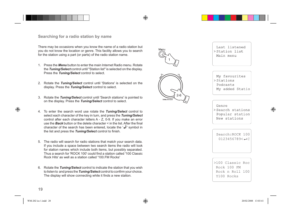 Roberts Radio WiFi Internet Radio WM-202 User Manual | Page 20 / 72