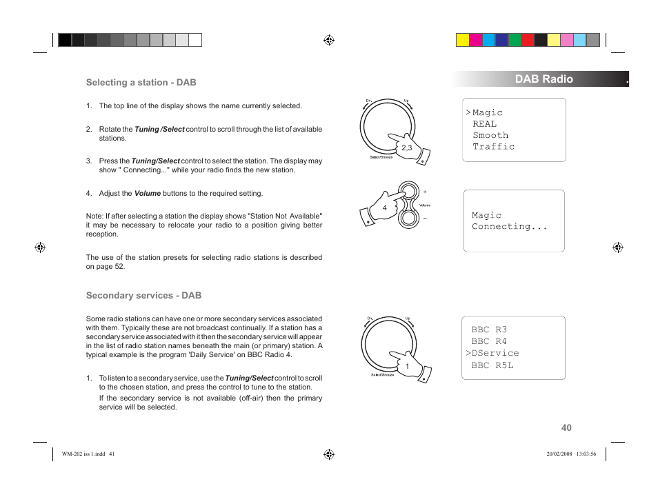 Dab radio | Roberts Radio WiFi Internet Radio WM-202 User Manual | Page 41 / 72