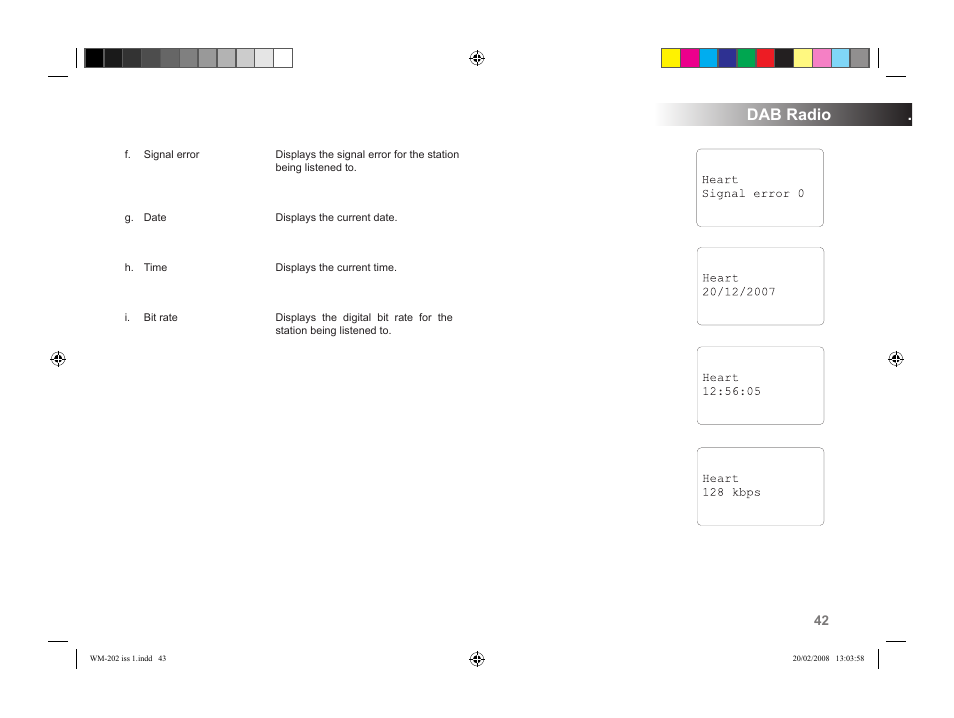 Dab radio | Roberts Radio WiFi Internet Radio WM-202 User Manual | Page 43 / 72