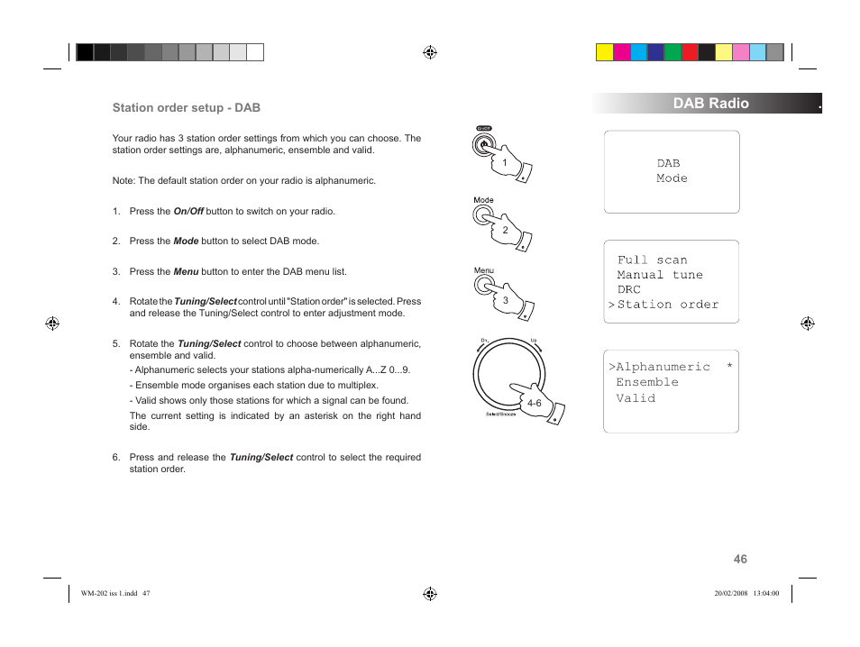 Dab radio | Roberts Radio WiFi Internet Radio WM-202 User Manual | Page 47 / 72