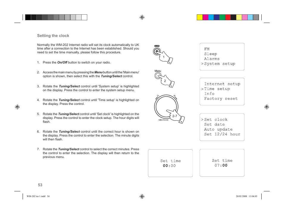Roberts Radio WiFi Internet Radio WM-202 User Manual | Page 54 / 72