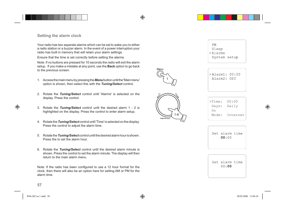 Roberts Radio WiFi Internet Radio WM-202 User Manual | Page 58 / 72
