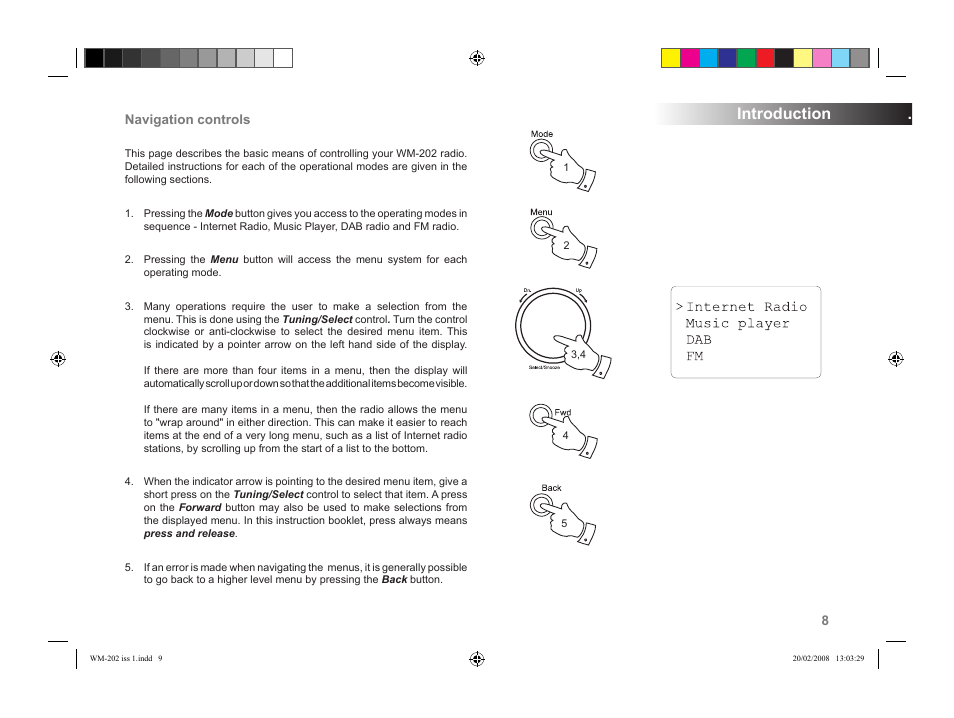 Introduction | Roberts Radio WiFi Internet Radio WM-202 User Manual | Page 9 / 72