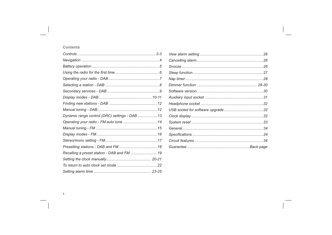 Roberts Radio ecologic 7 User Manual | Page 2 / 36