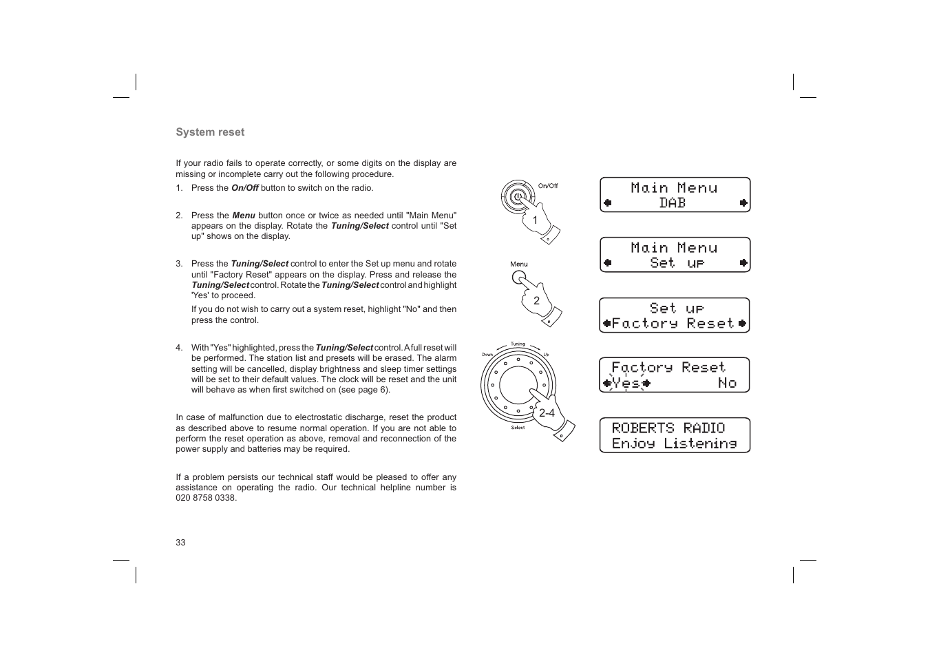 Roberts Radio ecologic 7 User Manual | Page 34 / 36