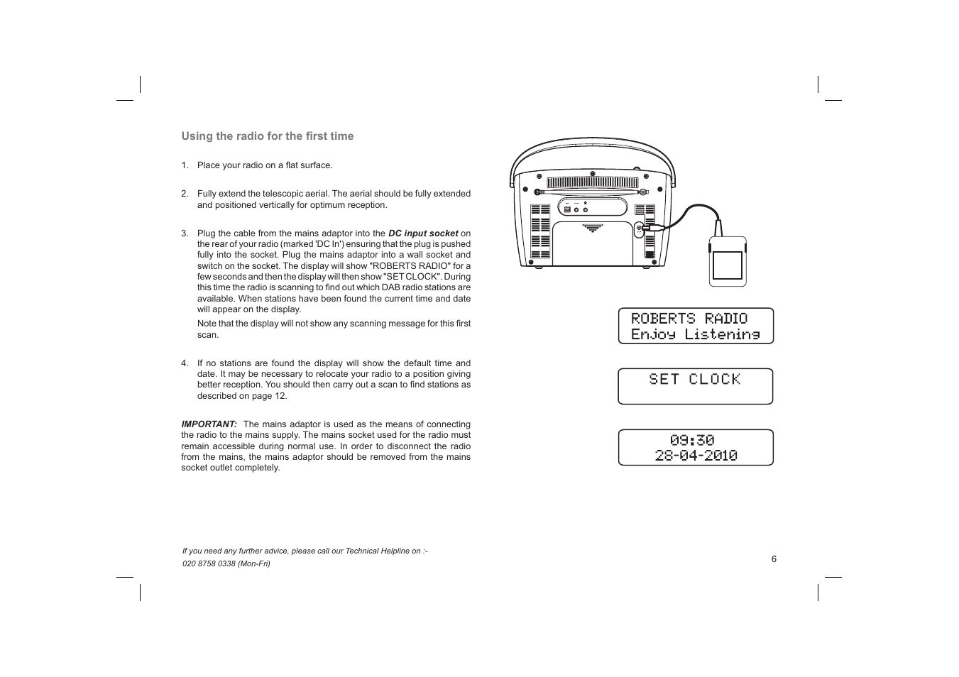 Roberts Radio ecologic 7 User Manual | Page 7 / 36