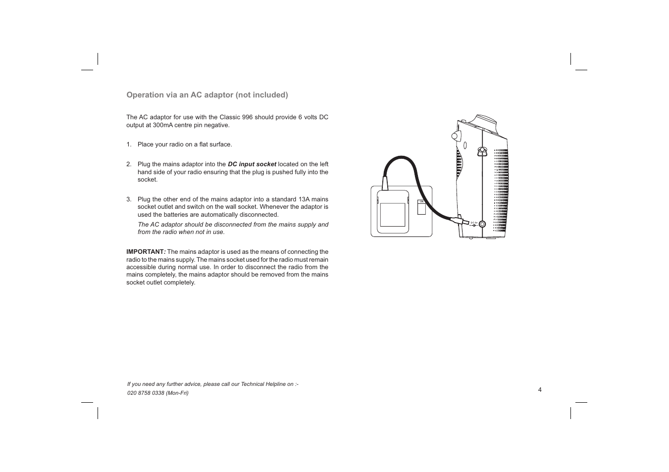 Roberts Radio 996 User Manual | Page 5 / 12