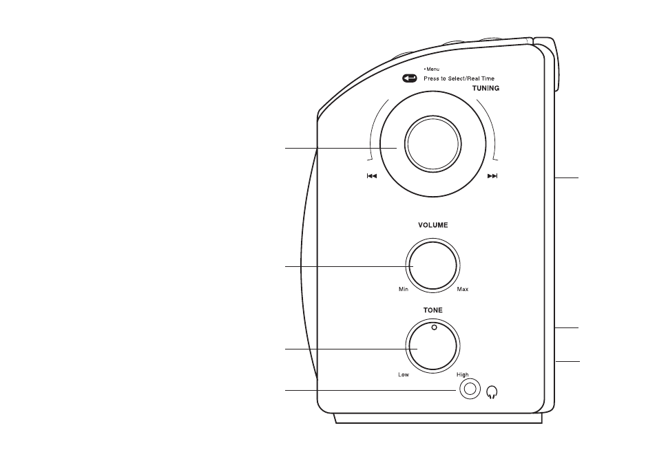 Controls (right side) | Roberts Radio RD-8 User Manual | Page 4 / 22