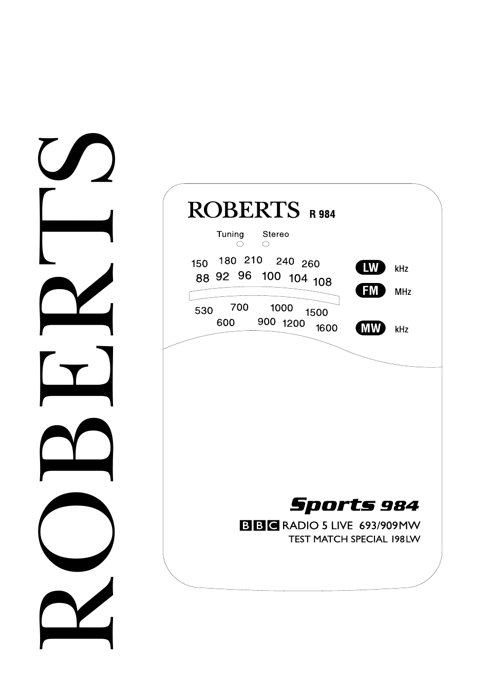 Roberts Radio R984 User Manual | 8 pages