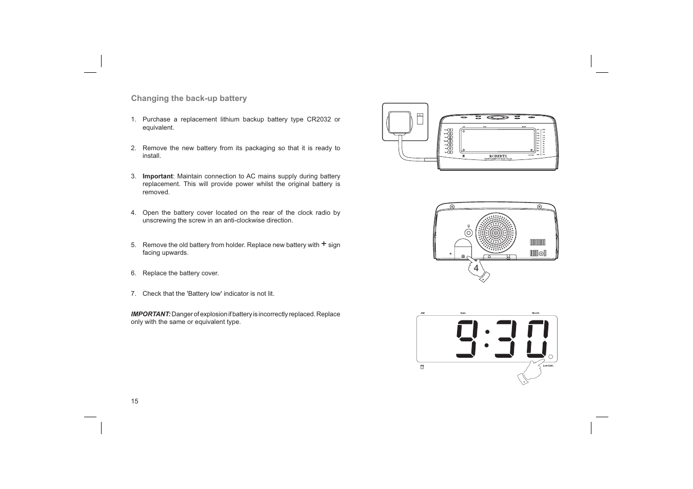 Roberts Radio Chronoplus 2 User Manual | Page 16 / 24
