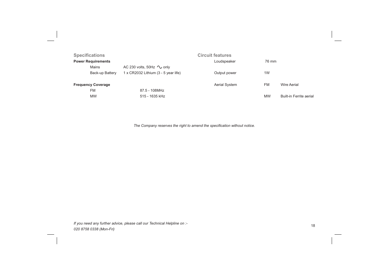 Roberts Radio Chronoplus 2 User Manual | Page 19 / 24