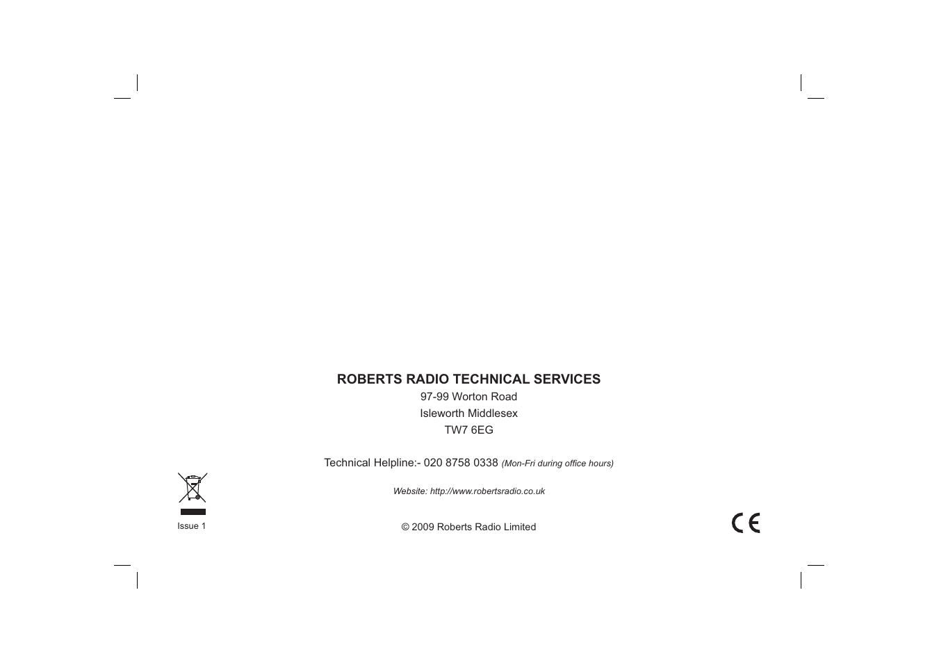 Roberts Radio Chronoplus 2 User Manual | Page 24 / 24