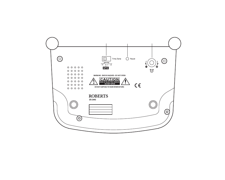 Controls (base) | Roberts Radio CR2002 User Manual | Page 5 / 24