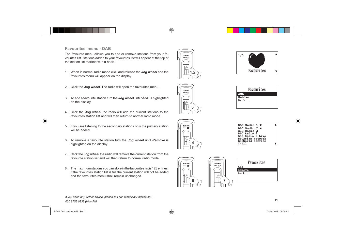 Roberts Radio FM RDS/DAB Digital Personal Radio RD14 User Manual | Page 11 / 32