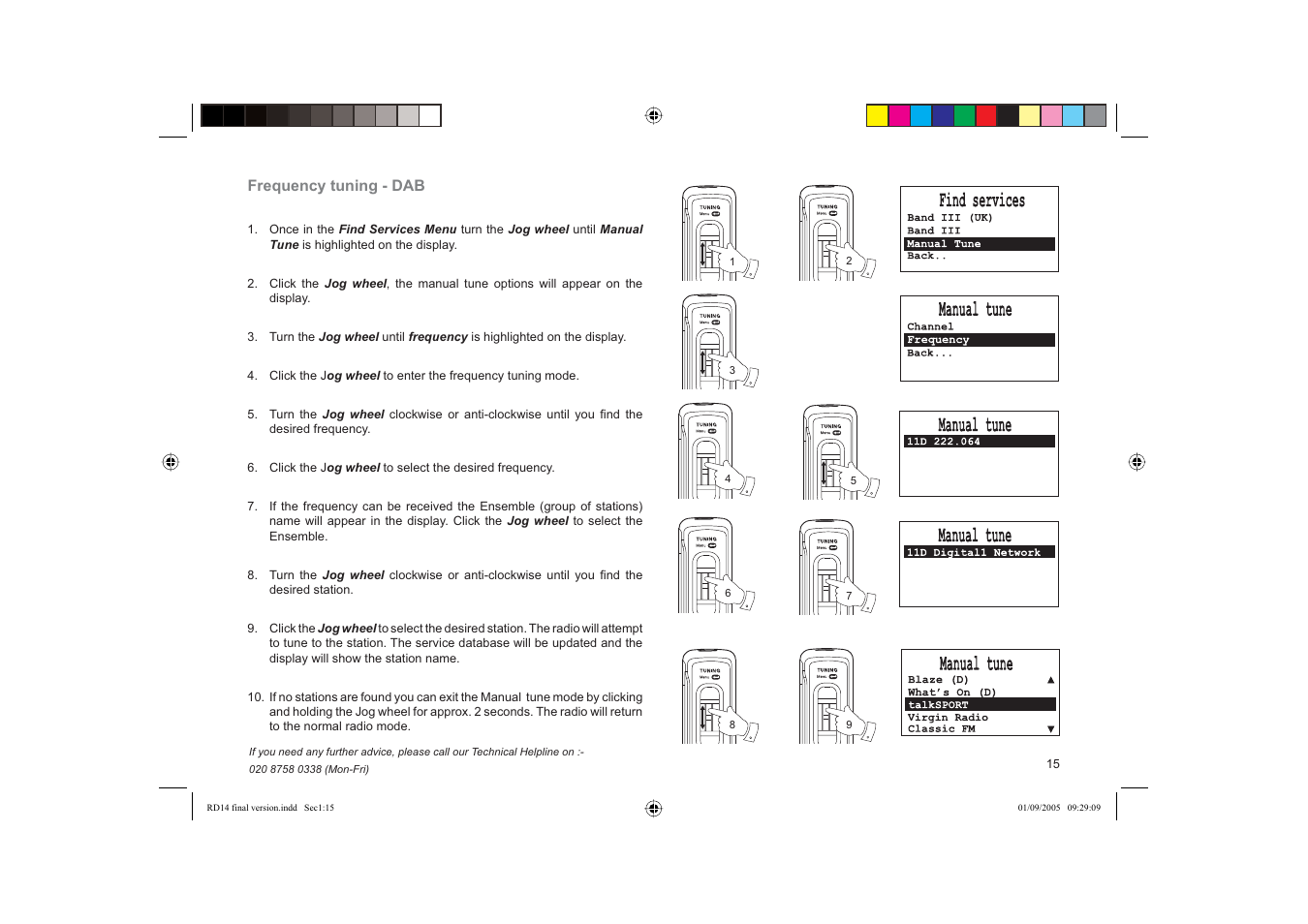 Roberts Radio FM RDS/DAB Digital Personal Radio RD14 User Manual | Page 15 / 32