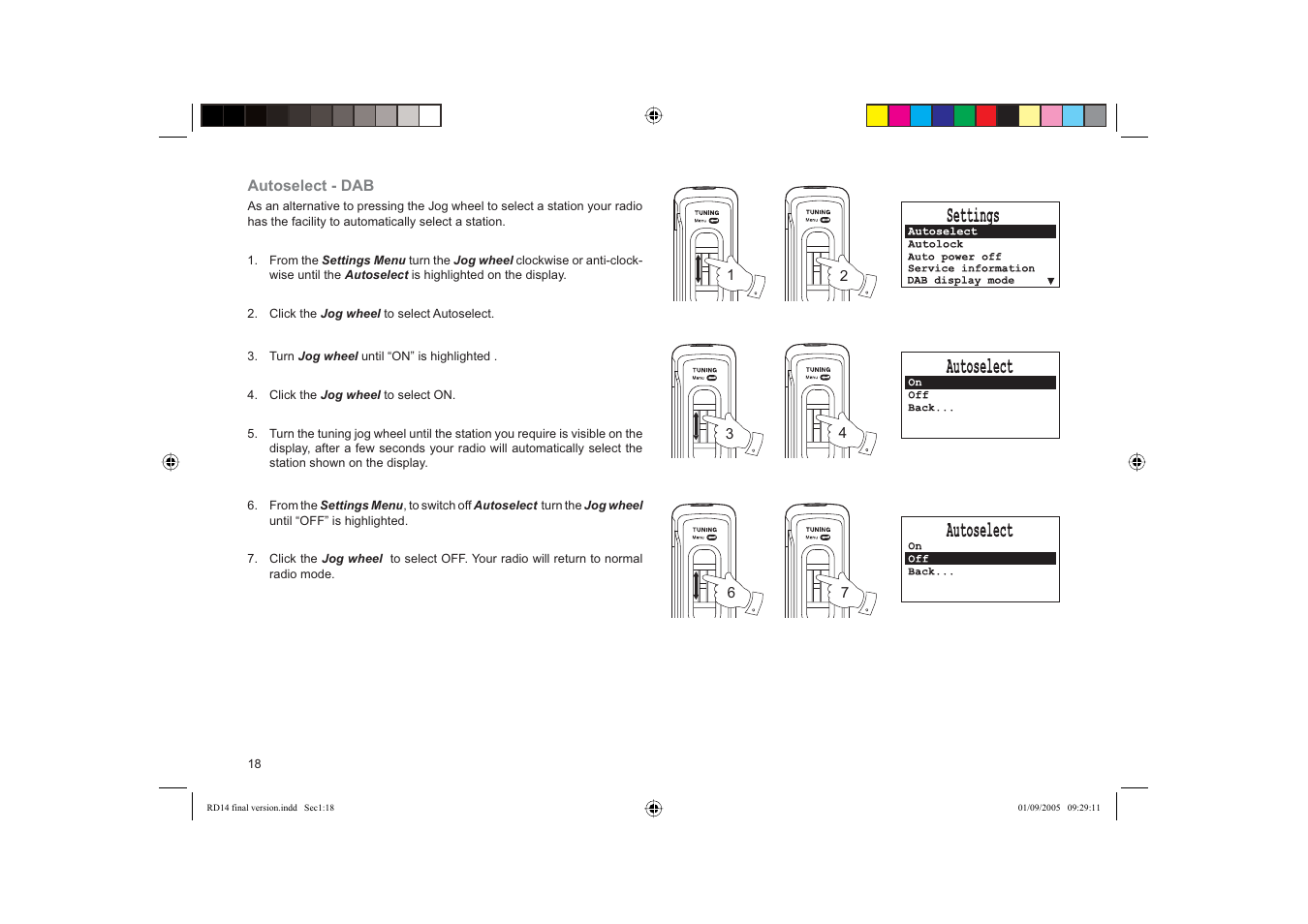 Roberts Radio FM RDS/DAB Digital Personal Radio RD14 User Manual | Page 18 / 32