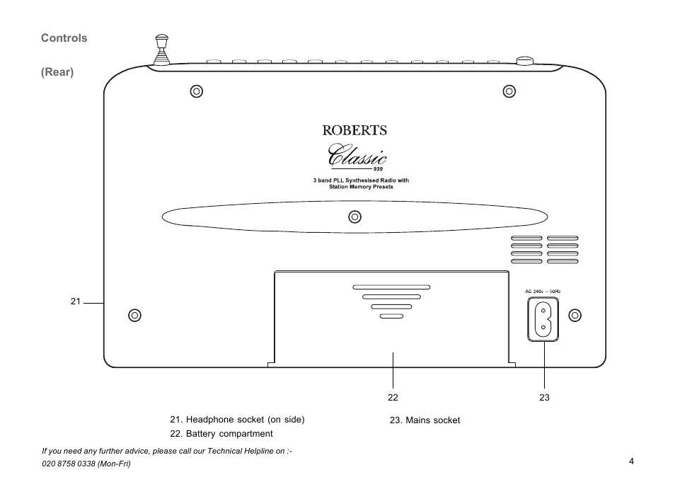 Roberts Radio R9939 User Manual | Page 5 / 20