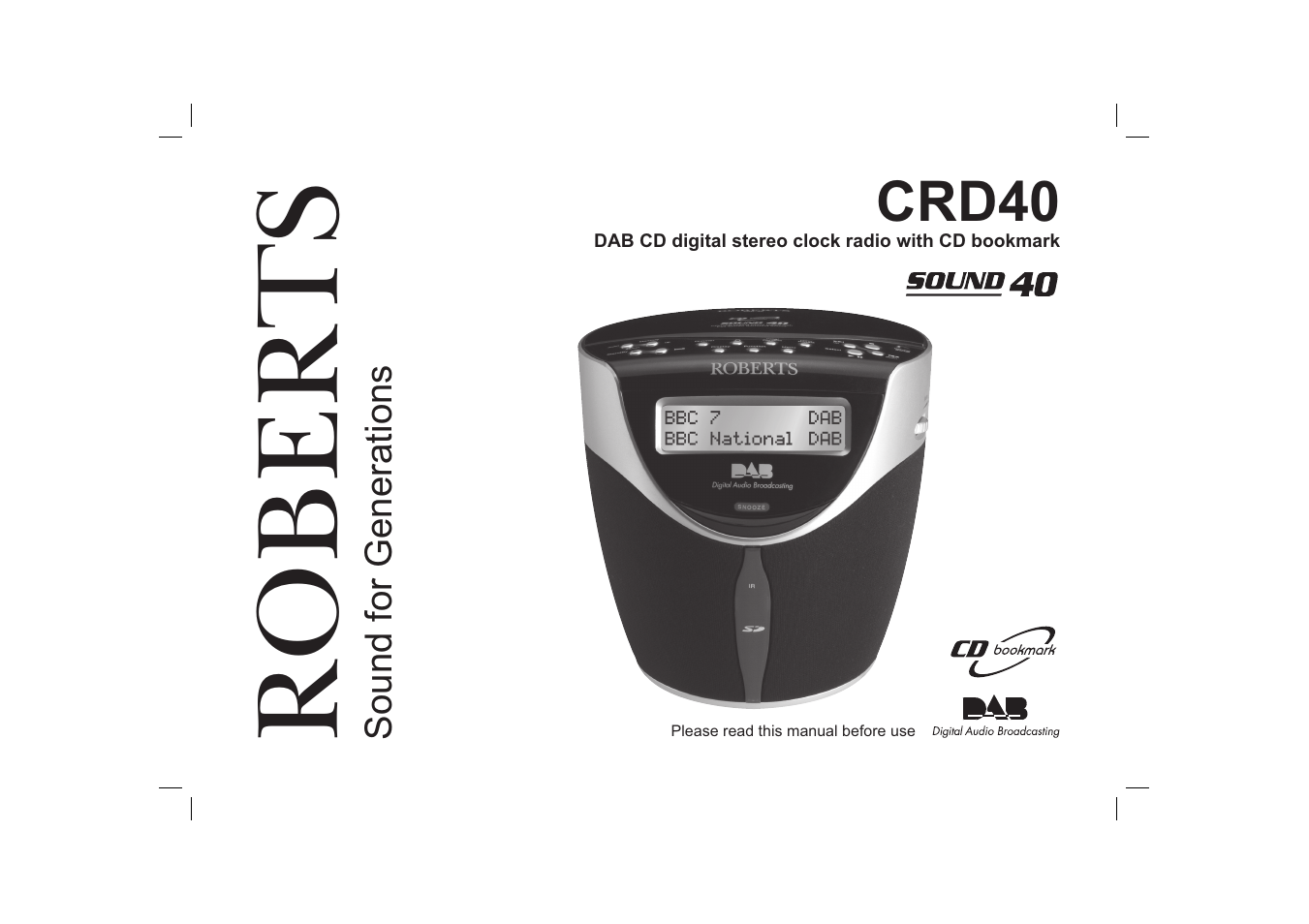 Roberts Radio CRD40 User Manual | 36 pages