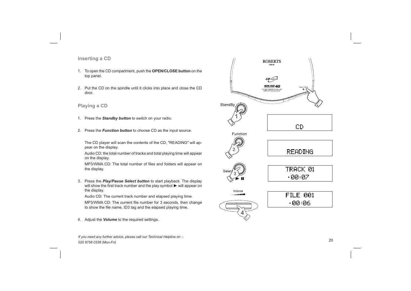 Roberts Radio CRD40 User Manual | Page 21 / 36