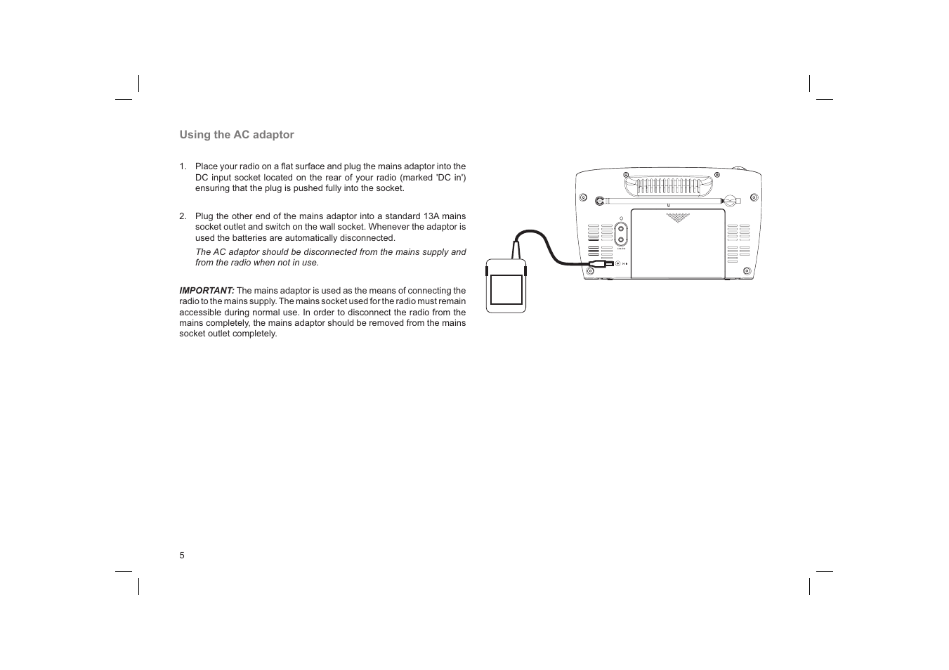Roberts Radio Elise User Manual | Page 6 / 24