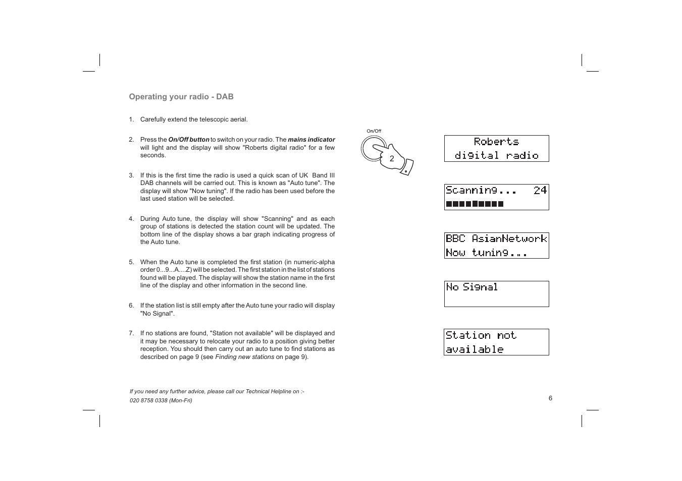 Roberts Radio Elise User Manual | Page 7 / 24