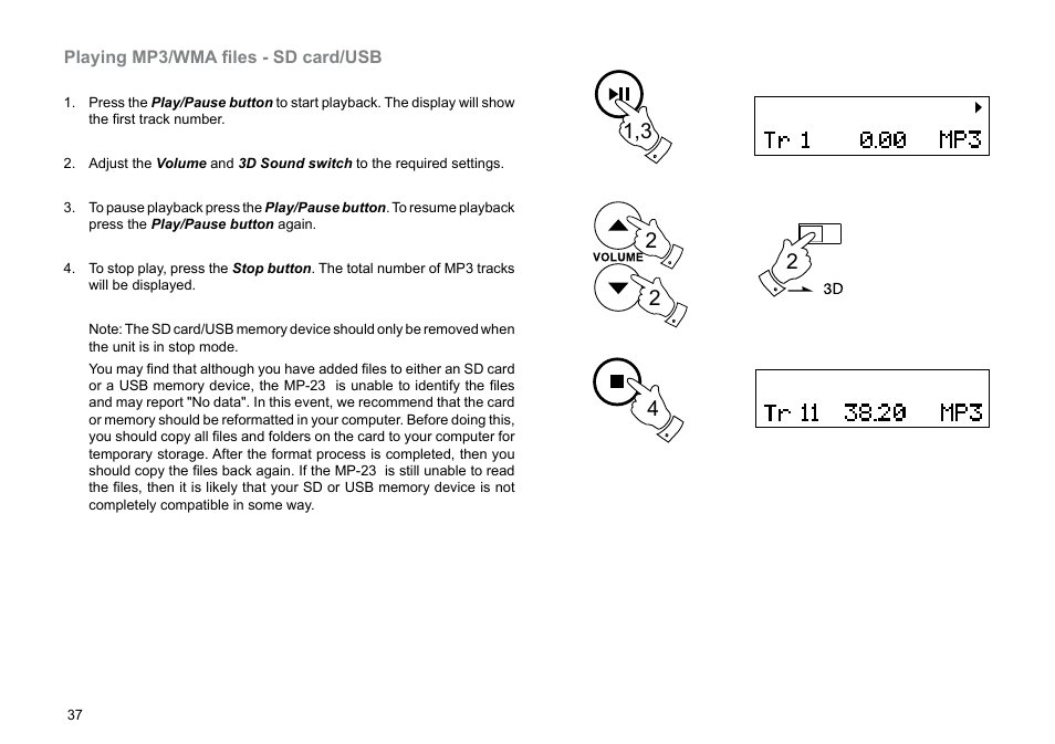 Roberts Radio MP-23 User Manual | Page 38 / 56