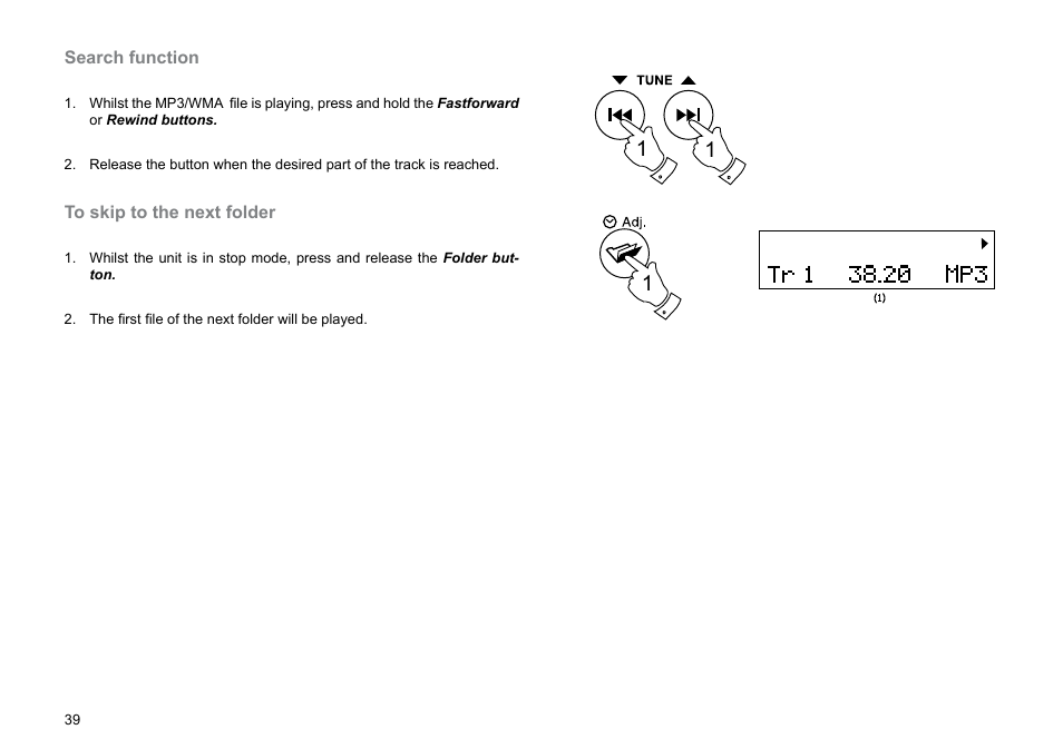 Roberts Radio MP-23 User Manual | Page 40 / 56