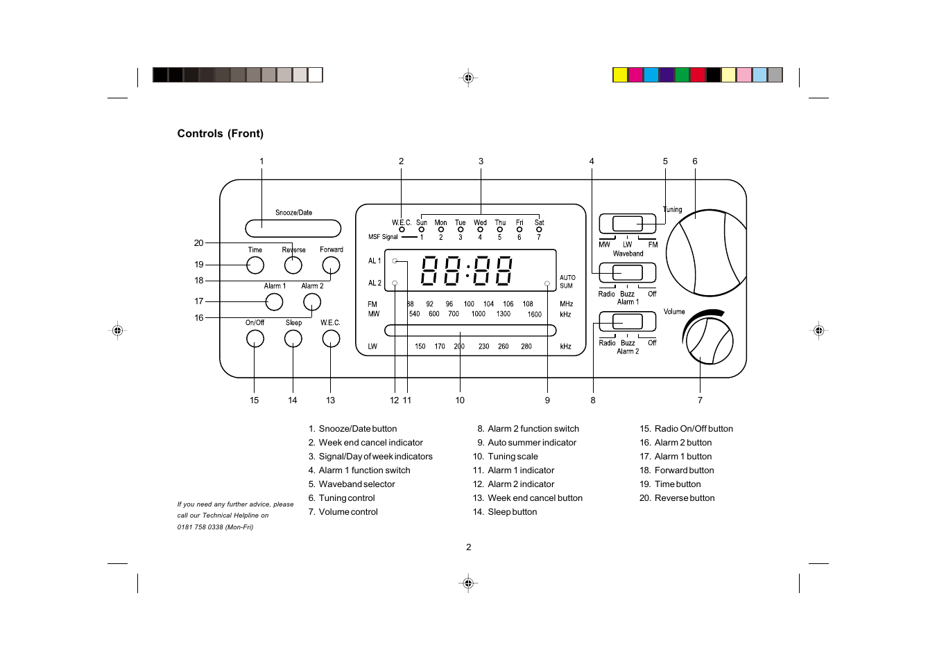 Roberts Radio CR950 User Manual | Page 2 / 8