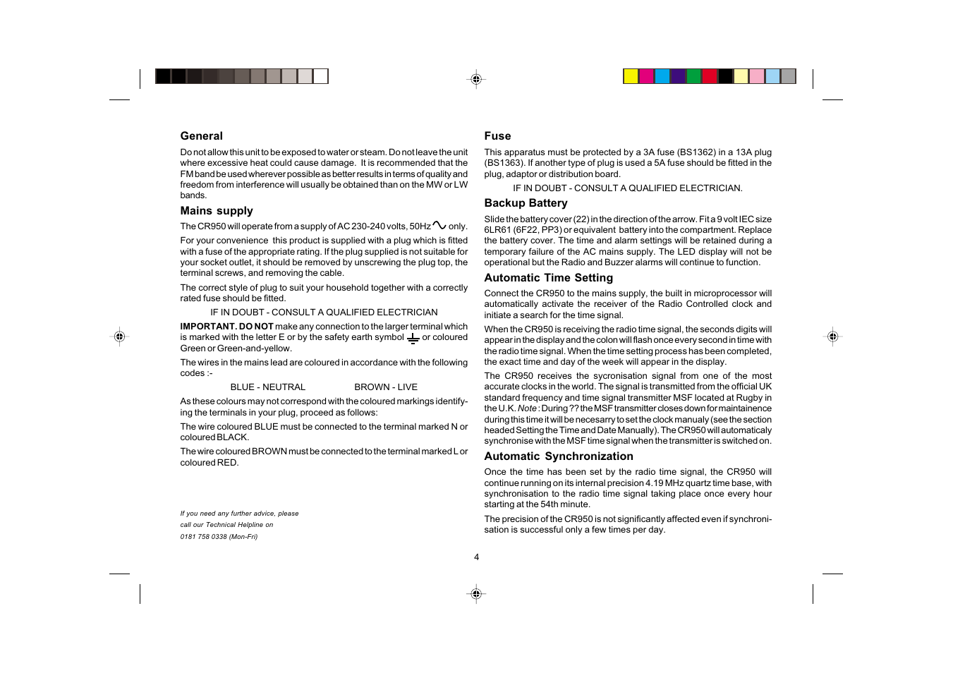 Roberts Radio CR950 User Manual | Page 4 / 8