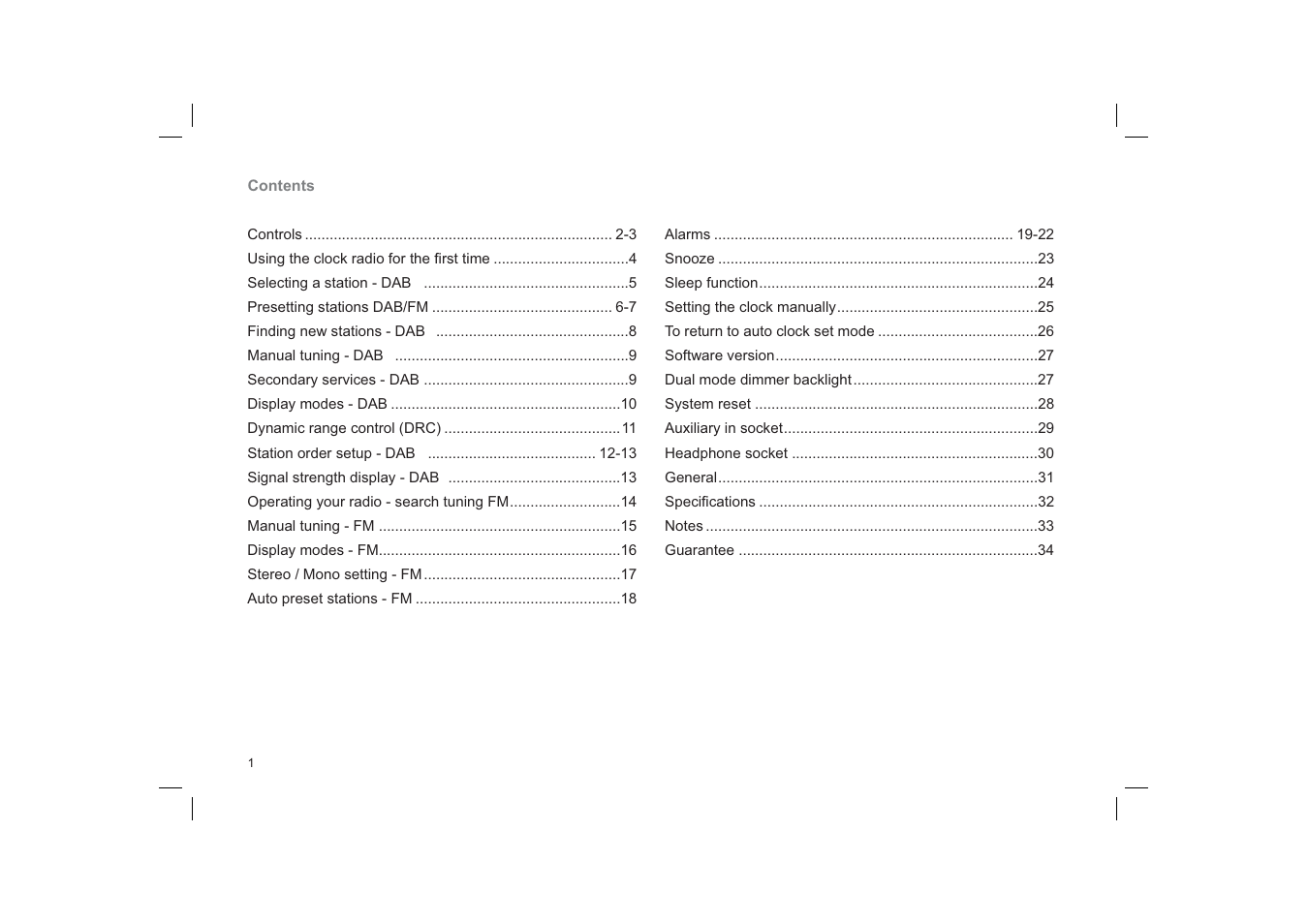 Roberts Radio ecologic 6 User Manual | Page 2 / 36