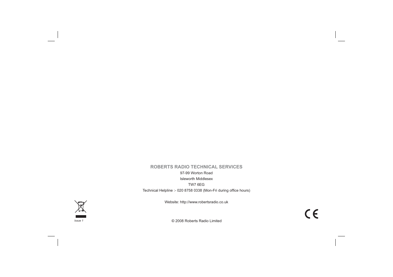 Roberts Radio ecologic 6 User Manual | Page 36 / 36