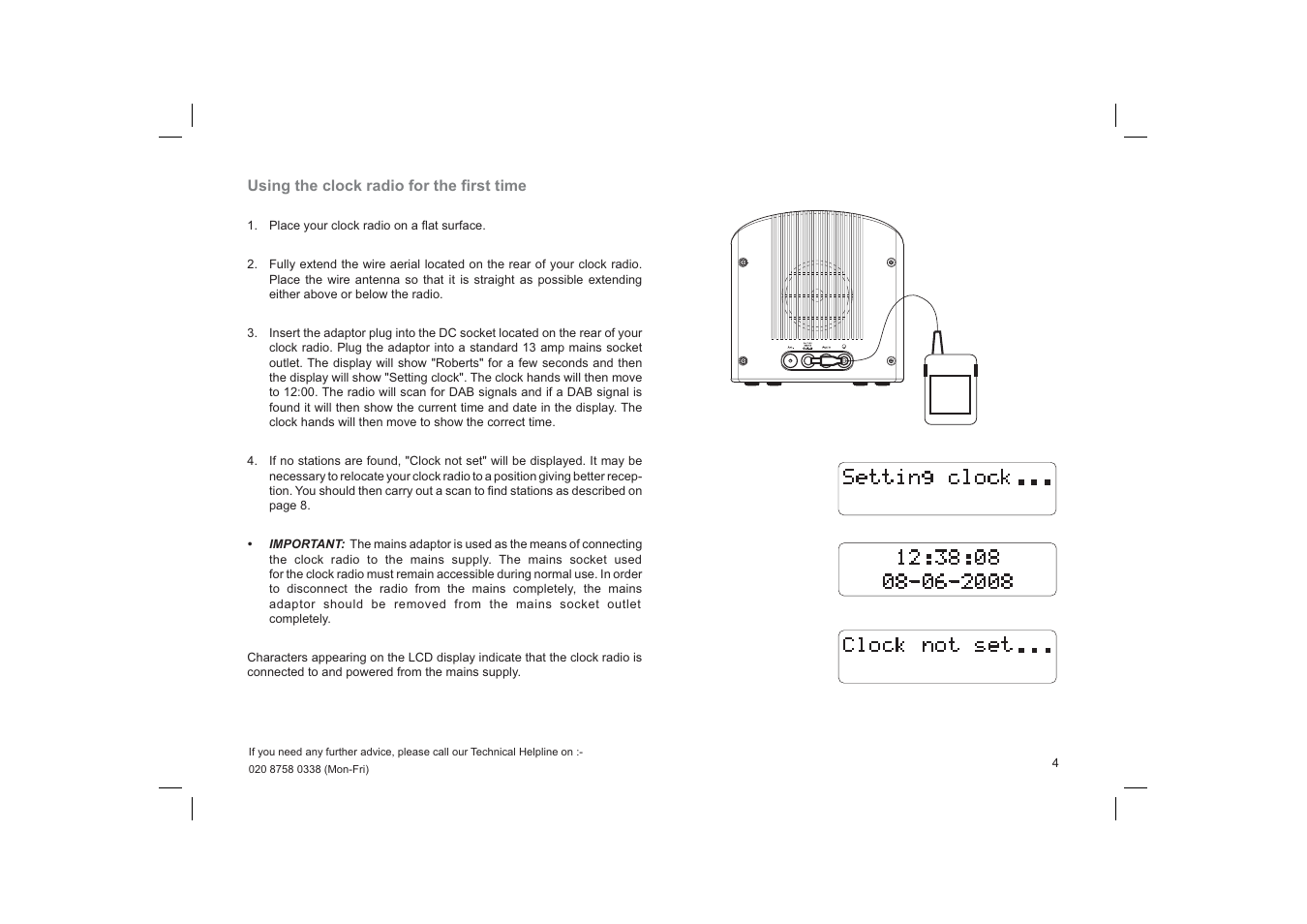 Roberts Radio ecologic 6 User Manual | Page 5 / 36