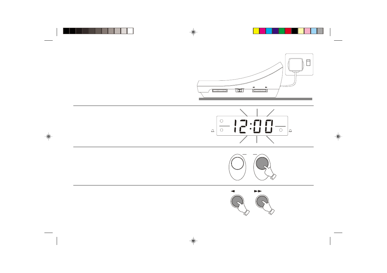Switching on and setting the time | Roberts Radio CR9900 User Manual | Page 4 / 12