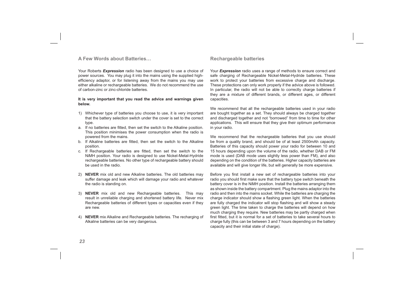 Roberts Radio exprssion User Manual | Page 24 / 28
