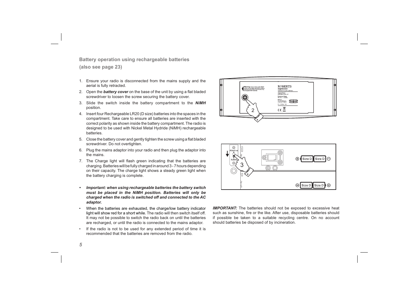 Roberts Radio exprssion User Manual | Page 6 / 28