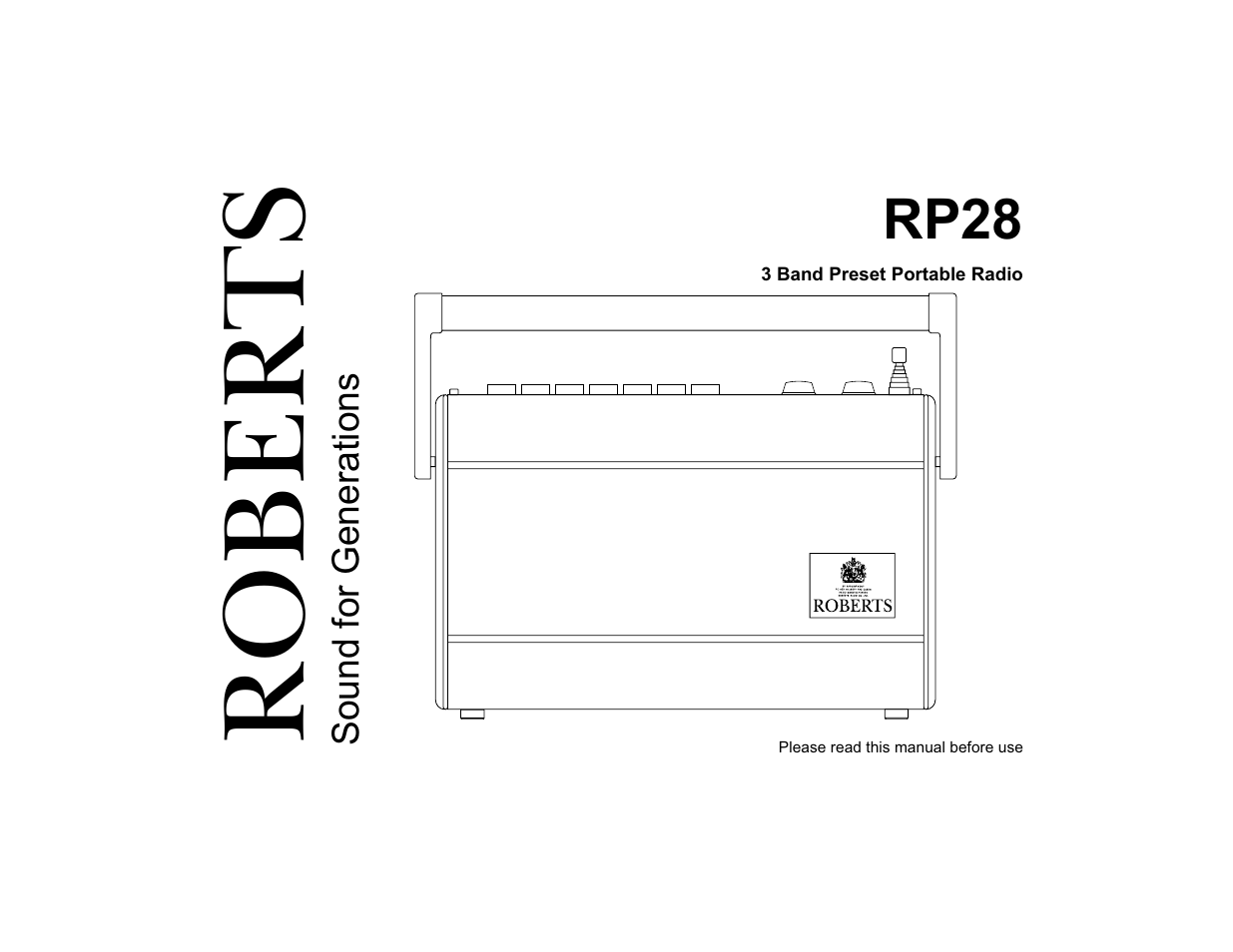 Roberts Radio RP28 User Manual | 7 pages