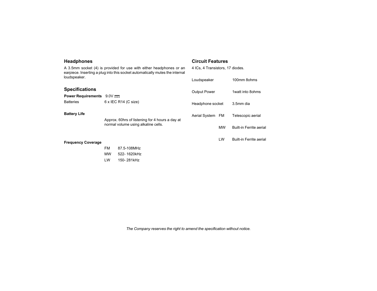 Roberts Radio RP28 User Manual | Page 5 / 7