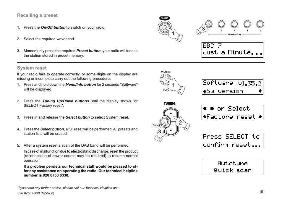 Roberts Radio Gemini 49 RD-49 User Manual | Page 17 / 20