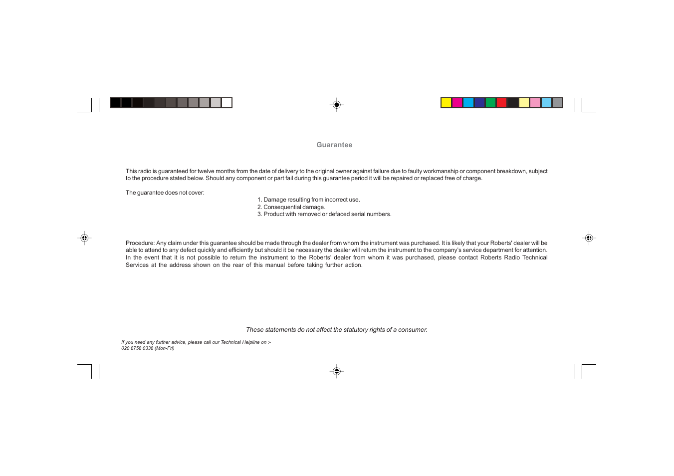 Roberts Radio CR9945 User Manual | Page 19 / 20