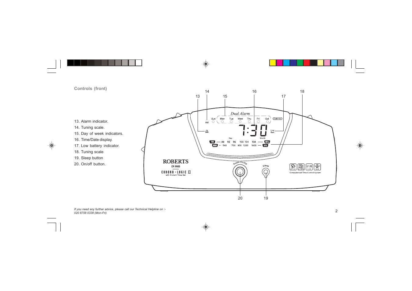 Roberts Radio CR9945 User Manual | Page 3 / 20