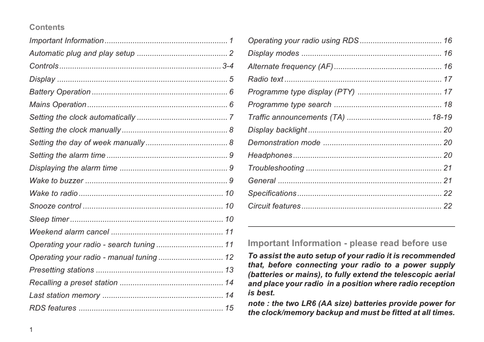 Roberts Radio R9929 User Manual | Page 2 / 24