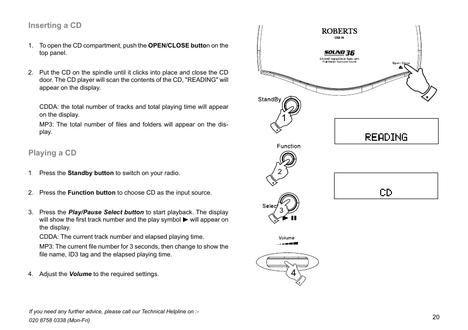 Roberts Radio CRD-36 User Manual | Page 21 / 36