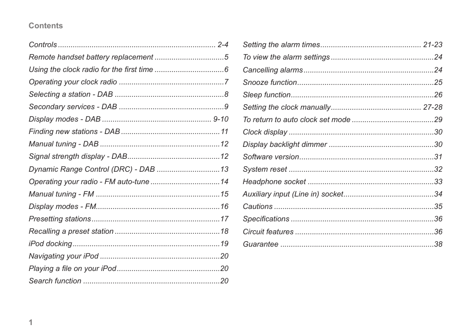 Roberts Radio CRD-42 User Manual | Page 2 / 40